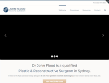 Tablet Screenshot of drjohnflood.com.au